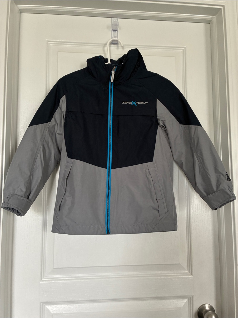 ZeroXposur Boys' Black & Gray Coat/Jacket Combo with Blue Zipper